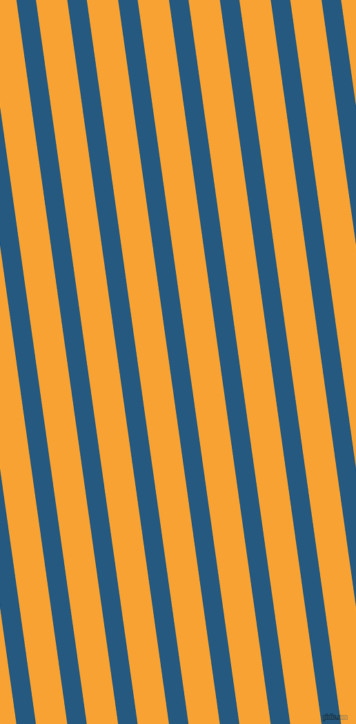 98 degree angle lines stripes, 28 pixel line width, 45 pixel line spacing, Bahama Blue and Lightning Yellow angled lines and stripes seamless tileable