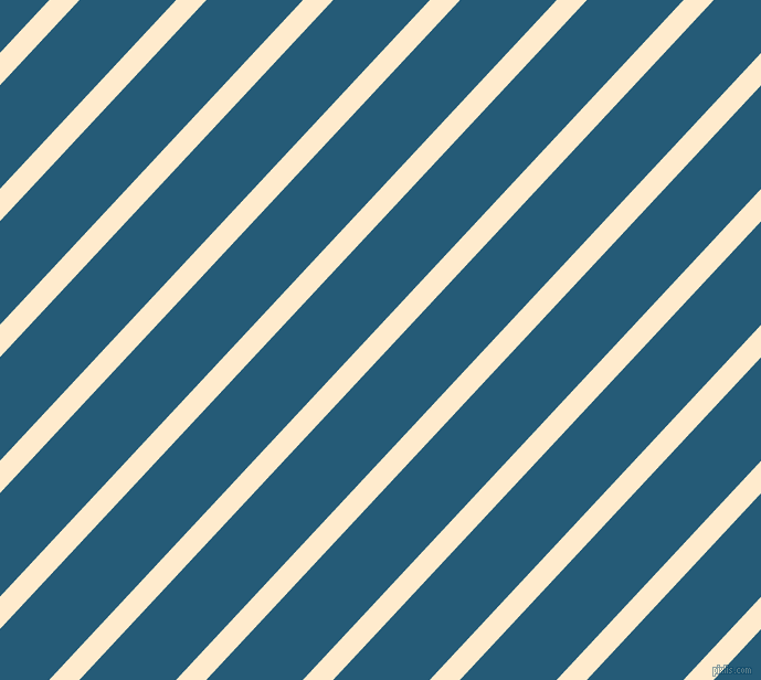 47 degree angle lines stripes, 20 pixel line width, 64 pixel line spacing, Blanched Almond and Orient angled lines and stripes seamless tileable