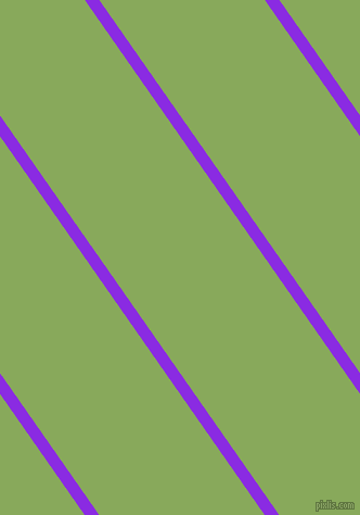 125 degree angle lines stripes, 11 pixel line width, 125 pixel line spacing, Blue Violet and Chelsea Cucumber angled lines and stripes seamless tileable