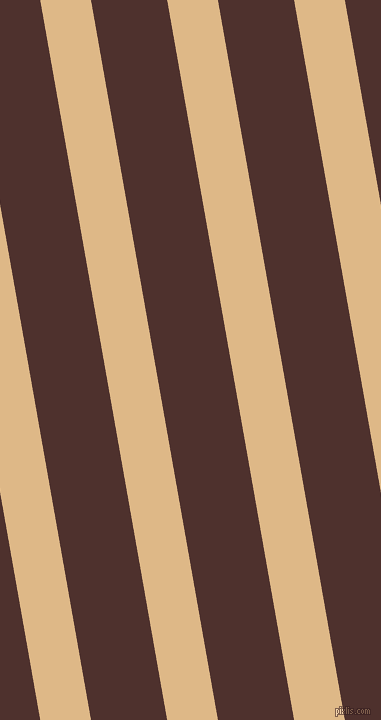 100 degree angle lines stripes, 50 pixel line width, 75 pixel line spacing, Burly Wood and Espresso angled lines and stripes seamless tileable