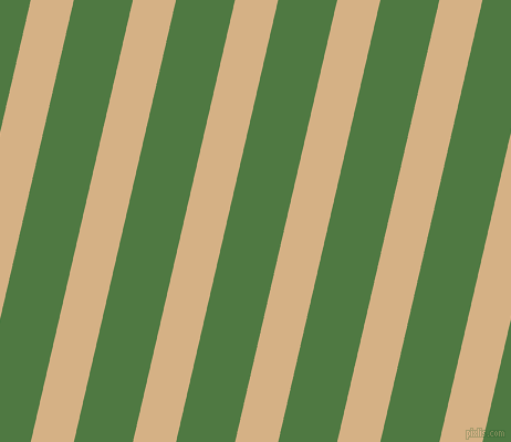 77 degree angle lines stripes, 38 pixel line width, 52 pixel line spacing, Calico and Fern Green angled lines and stripes seamless tileable