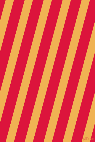 75 degree angle lines stripes, 27 pixel line width, 35 pixel line spacing, Casablanca and Crimson angled lines and stripes seamless tileable