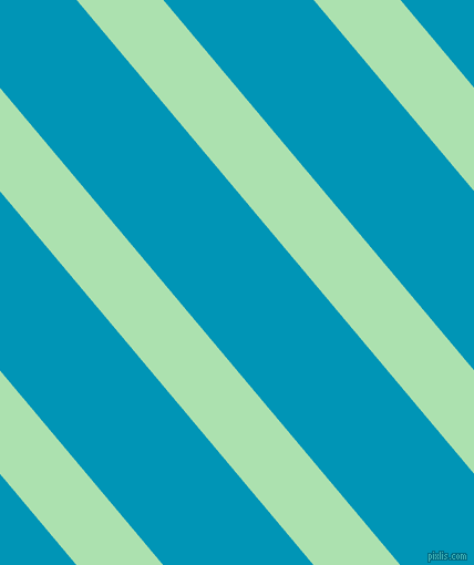 130 degree angle lines stripes, 60 pixel line width, 104 pixel line spacing, Celadon and Bondi Blue angled lines and stripes seamless tileable