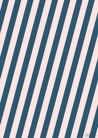 75 degree angle lines stripes, 19 pixel line width, 20 pixel line spacing, Chathams Blue and Misty Rose angled lines and stripes seamless tileable