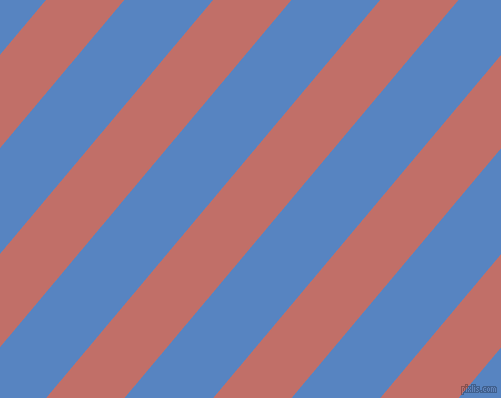 50 degree angle lines stripes, 60 pixel line width, 68 pixel line spacing, Contessa and Havelock Blue angled lines and stripes seamless tileable