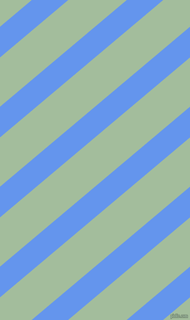40 degree angle lines stripes, 48 pixel line width, 77 pixel line spacing, Cornflower Blue and Spring Rain angled lines and stripes seamless tileable