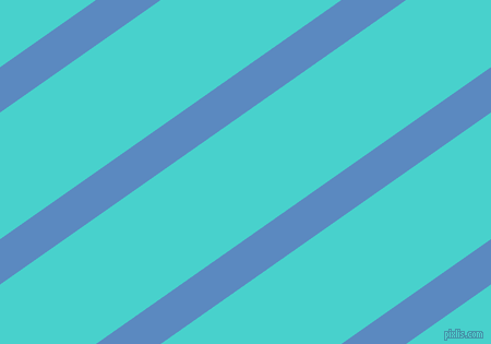 35 degree angle lines stripes, 34 pixel line width, 95 pixel line spacing, Danube and Medium Turquoise angled lines and stripes seamless tileable