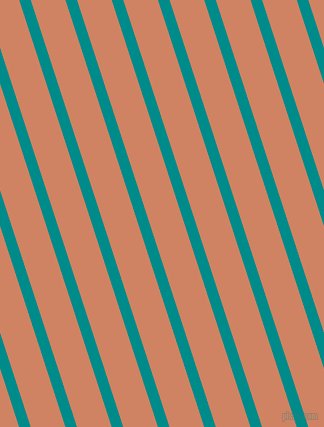108 degree angle lines stripes, 11 pixel line width, 33 pixel line spacing, Dark Cyan and Burning Sand angled lines and stripes seamless tileable