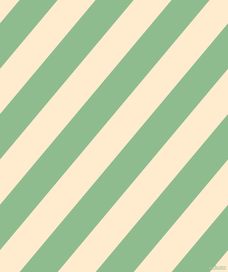 50 degree angle lines stripes, 60 pixel line width, 60 pixel line spacing, Dark Sea Green and Blanched Almond angled lines and stripes seamless tileable