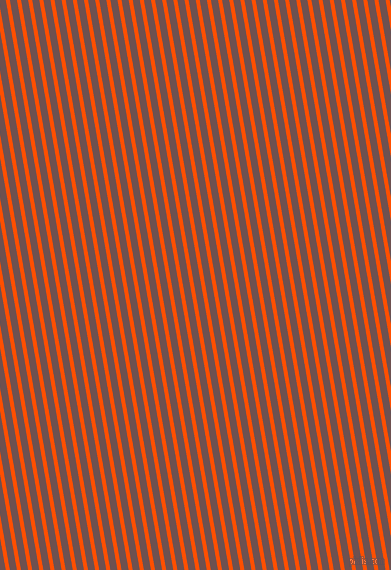 100 degree angle lines stripes, 4 pixel line width, 7 pixel line spacing, International Orange and Buccaneer angled lines and stripes seamless tileable