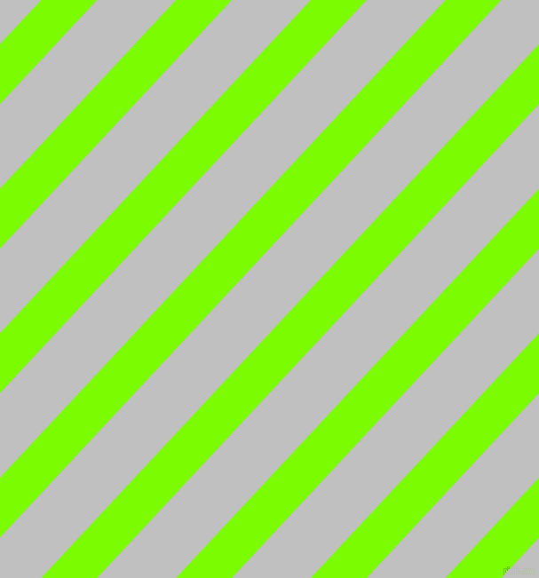 47 degree angle lines stripes, 46 pixel line width, 65 pixel line spacing, Lawn Green and Silver angled lines and stripes seamless tileable