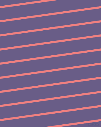 8 degree angle lines stripes, 7 pixel line width, 40 pixel line spacing, Light Coral and Kimberly angled lines and stripes seamless tileable