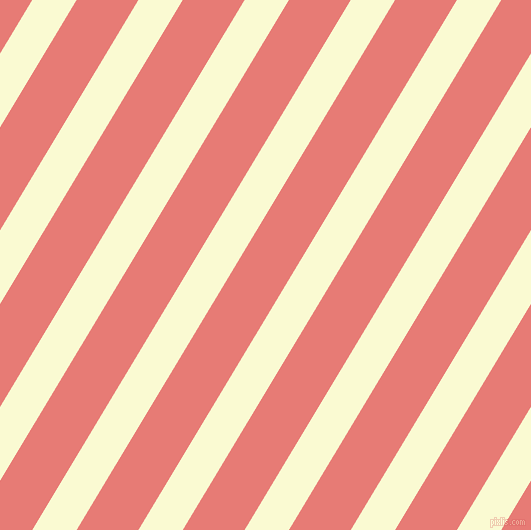 59 degree angle lines stripes, 38 pixel line width, 53 pixel line spacing, Light Goldenrod Yellow and Geraldine angled lines and stripes seamless tileable