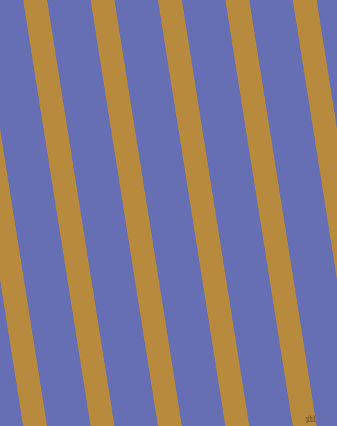 99 degree angle lines stripes, 34 pixel line width, 62 pixel line spacing, Marigold and Chetwode Blue angled lines and stripes seamless tileable