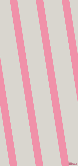 99 degree angle lines stripes, 30 pixel line width, 74 pixel line spacing, Mauvelous and Timberwolf angled lines and stripes seamless tileable