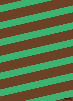 13 degree angle lines stripes, 29 pixel line width, 41 pixel line spacing, Medium Sea Green and Semi-Sweet Chocolate angled lines and stripes seamless tileable