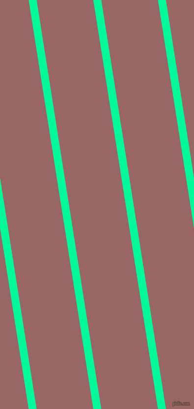 99 degree angle lines stripes, 16 pixel line width, 114 pixel line spacing, Medium Spring Green and Copper Rose angled lines and stripes seamless tileable