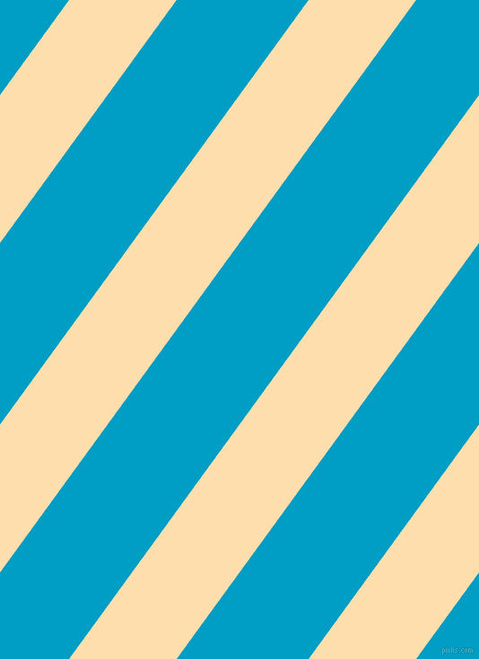 54 degree angle lines stripes, 97 pixel line width, 119 pixel line spacing, Navajo White and Pacific Blue angled lines and stripes seamless tileable