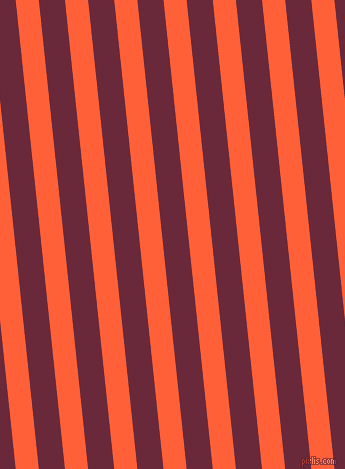 96 degree angle lines stripes, 23 pixel line width, 26 pixel line spacing, Outrageous Orange and Siren angled lines and stripes seamless tileable
