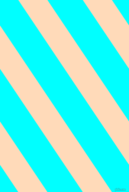 124 degree angle lines stripes, 80 pixel line width, 97 pixel line spacing, Peach Puff and Aqua angled lines and stripes seamless tileable
