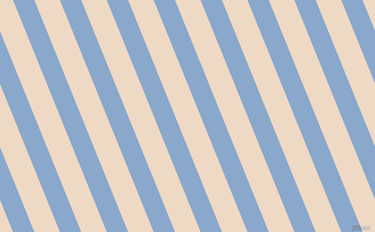 112 degree angle lines stripes, 40 pixel line width, 48 pixel line spacing, Polo Blue and Almond angled lines and stripes seamless tileable