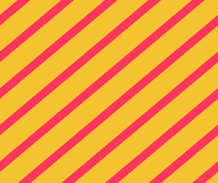 40 degree angle lines stripes, 16 pixel line width, 39 pixel line spacing, Radical Red and Saffron angled lines and stripes seamless tileable