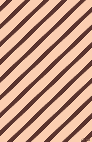44 degree angle lines stripes, 16 pixel line width, 35 pixel line spacing, Redwood and Apricot angled lines and stripes seamless tileable