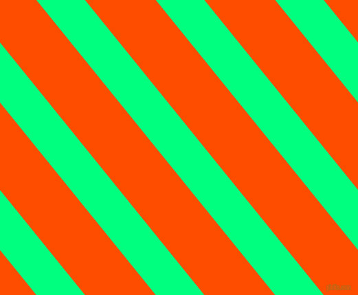 129 degree angle lines stripes, 55 pixel line width, 80 pixel line spacing, Spring Green and Vermilion angled lines and stripes seamless tileable