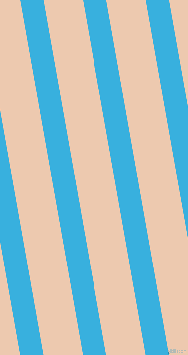 100 degree angle lines stripes, 46 pixel line width, 78 pixel line spacing, Summer Sky and Desert Sand angled lines and stripes seamless tileable