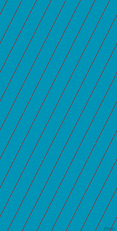 63 degree angle lines stripes, 2 pixel line width, 42 pixel line spacing, Tall Poppy and Bondi Blue angled lines and stripes seamless tileable