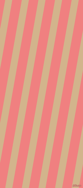80 degree angle lines stripes, 29 pixel line width, 39 pixel line spacing, Tan and Light Coral angled lines and stripes seamless tileable