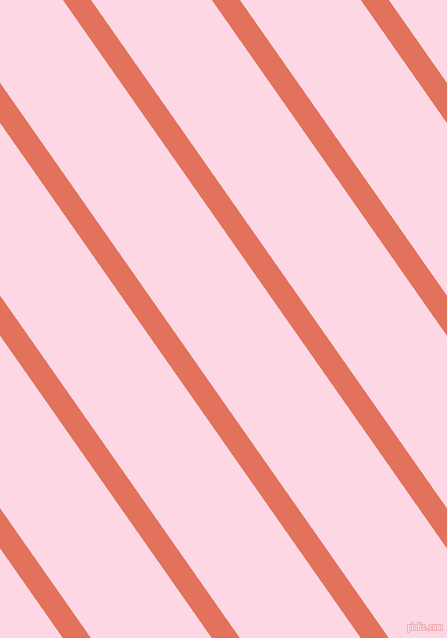 125 degree angle lines stripes, 23 pixel line width, 99 pixel line spacing, Terra Cotta and Pig Pink angled lines and stripes seamless tileable