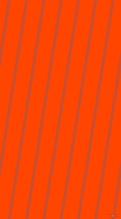 81 degree angle lines stripes, 9 pixel line width, 47 pixel line spacing, Trinidad and Orange Red angled lines and stripes seamless tileable