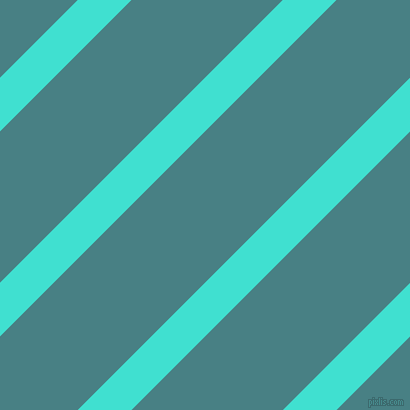 45 degree angle lines stripes, 38 pixel line width, 107 pixel line spacing, Turquoise and Paradiso angled lines and stripes seamless tileable