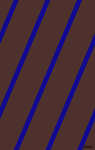 67 degree angle lines stripes, 16 pixel line width, 85 pixel line spacing, Ultramarine and Espresso angled lines and stripes seamless tileable