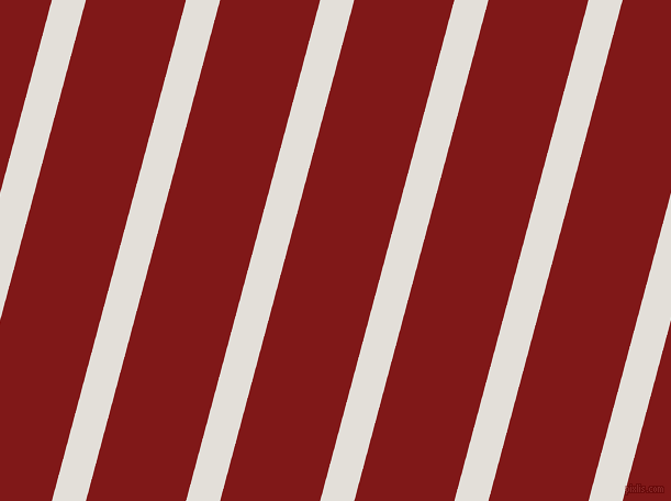 75 degree angle lines stripes, 30 pixel line width, 88 pixel line spacing, Vista White and Falu Red angled lines and stripes seamless tileable
