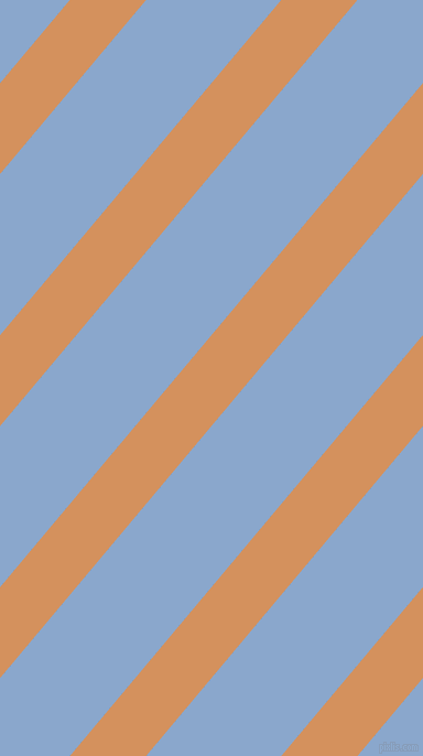 50 degree angle lines stripes, 53 pixel line width, 94 pixel line spacing, Whiskey Sour and Polo Blue angled lines and stripes seamless tileable