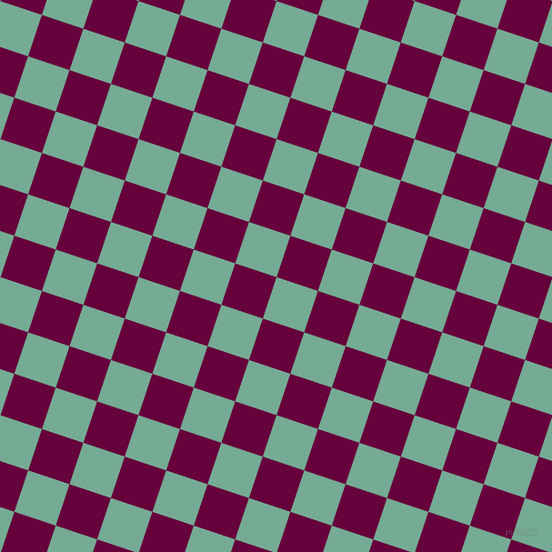 72/162 degree angle diagonal checkered chequered squares checker pattern checkers background, 48 pixel square size, , Acapulco and Tyrian Purple checkers chequered checkered squares seamless tileable
