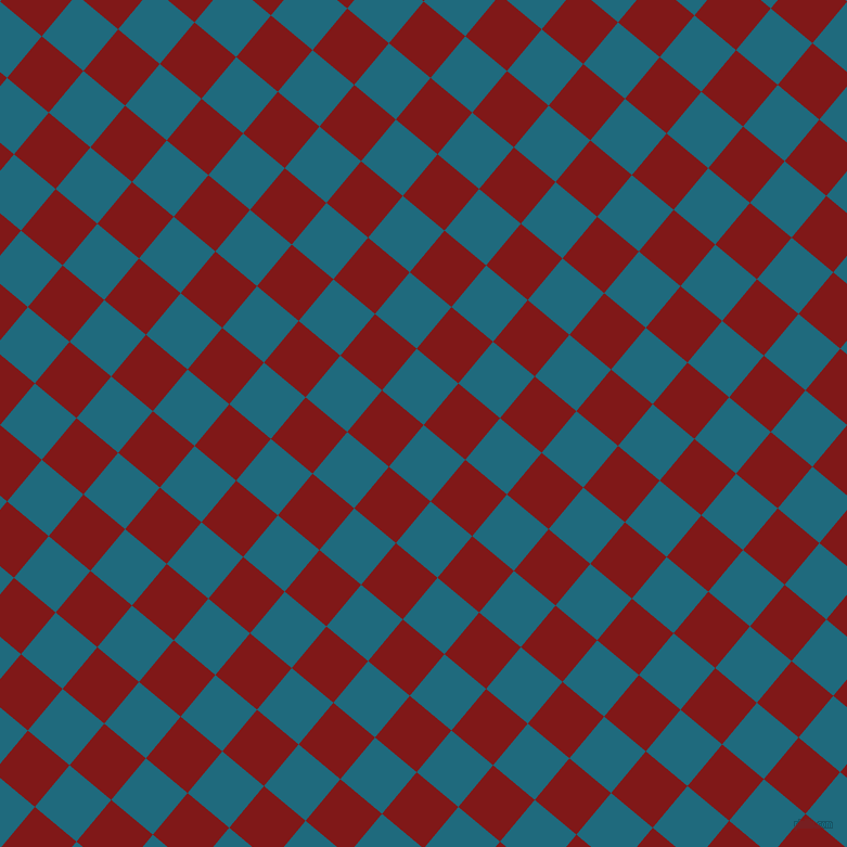 50/140 degree angle diagonal checkered chequered squares checker pattern checkers background, 50 pixel square size, , Allports and Falu Red checkers chequered checkered squares seamless tileable