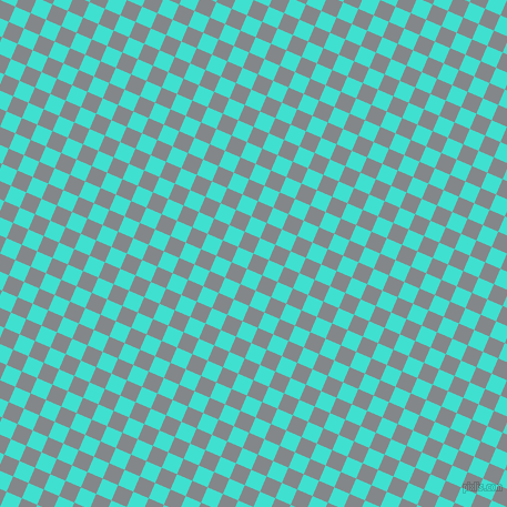 67/157 degree angle diagonal checkered chequered squares checker pattern checkers background, 15 pixel squares size, , Aluminium and Turquoise checkers chequered checkered squares seamless tileable