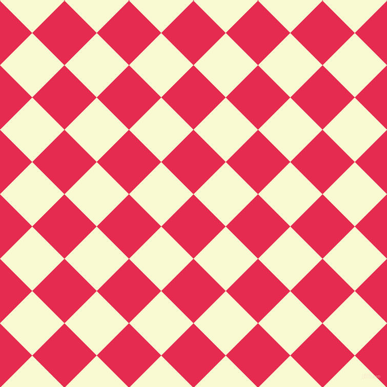 45/135 degree angle diagonal checkered chequered squares checker pattern checkers background, 89 pixel square size, , Amaranth and Light Goldenrod Yellow checkers chequered checkered squares seamless tileable