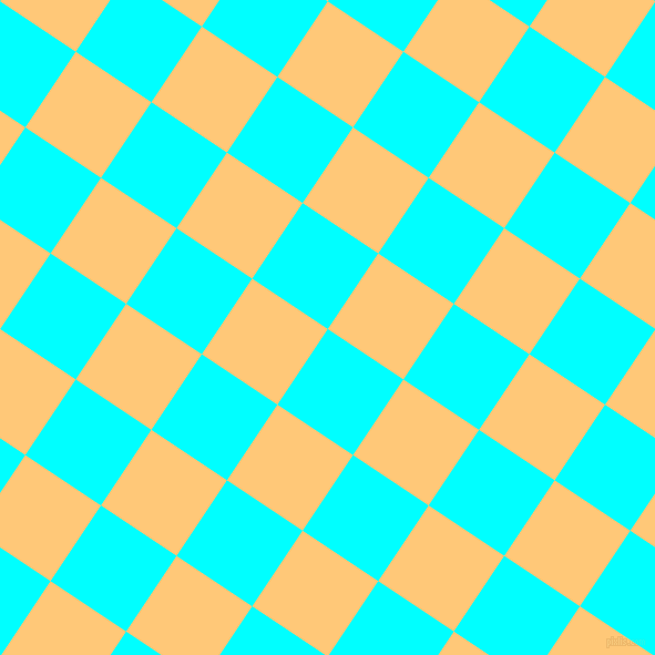 56/146 degree angle diagonal checkered chequered squares checker pattern checkers background, 82 pixel squares size, , Aqua and Chardonnay checkers chequered checkered squares seamless tileable