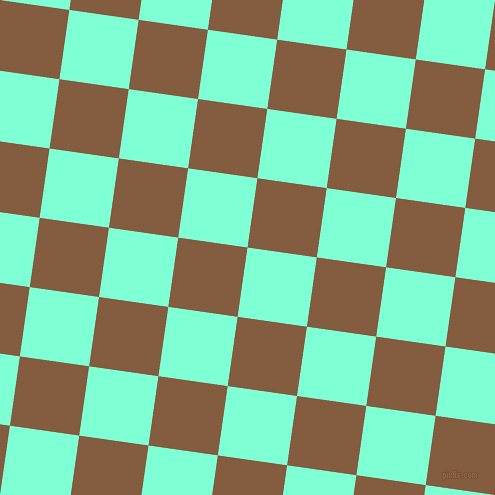 82/172 degree angle diagonal checkered chequered squares checker pattern checkers background, 70 pixel square size, , Aquamarine and Potters Clay checkers chequered checkered squares seamless tileable