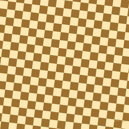 83/173 degree angle diagonal checkered chequered squares checker pattern checkers background, 26 pixel squares size, Banana Mania and Buttered Rum checkers chequered checkered squares seamless tileable