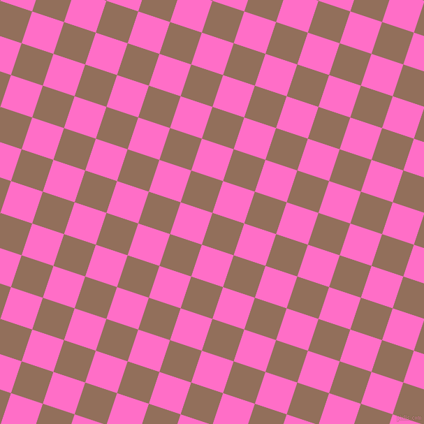 72/162 degree angle diagonal checkered chequered squares checker pattern checkers background, 48 pixel square size, , Beaver and Neon Pink checkers chequered checkered squares seamless tileable
