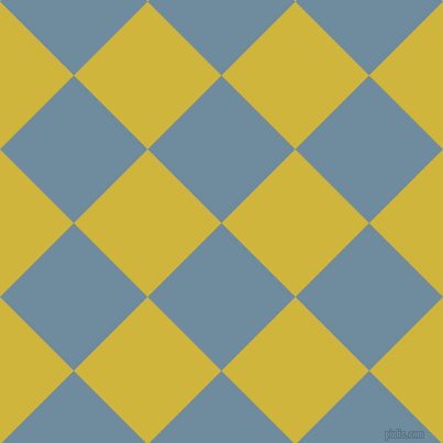 45/135 degree angle diagonal checkered chequered squares checker pattern checkers background, 95 pixel squares size, , Bermuda Grey and Old Gold checkers chequered checkered squares seamless tileable