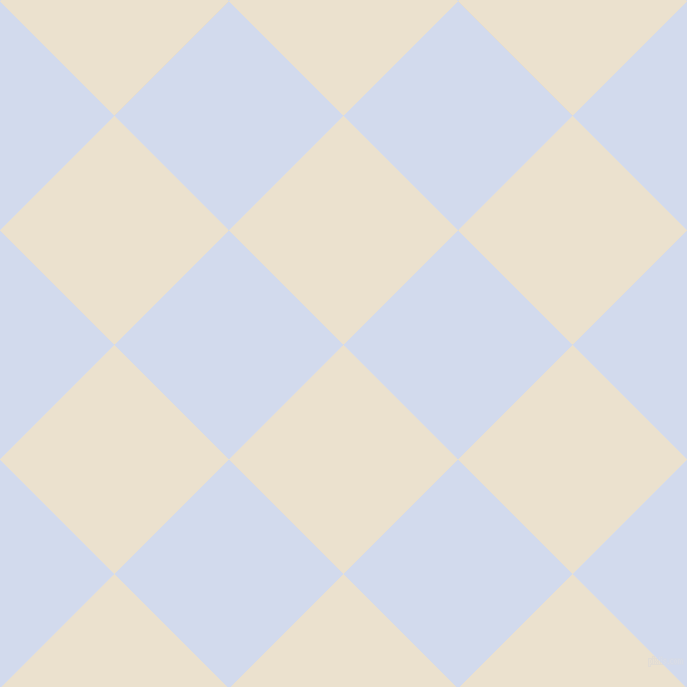 45/135 degree angle diagonal checkered chequered squares checker pattern checkers background, 162 pixel square size, , Bleach White and Hawkes Blue checkers chequered checkered squares seamless tileable