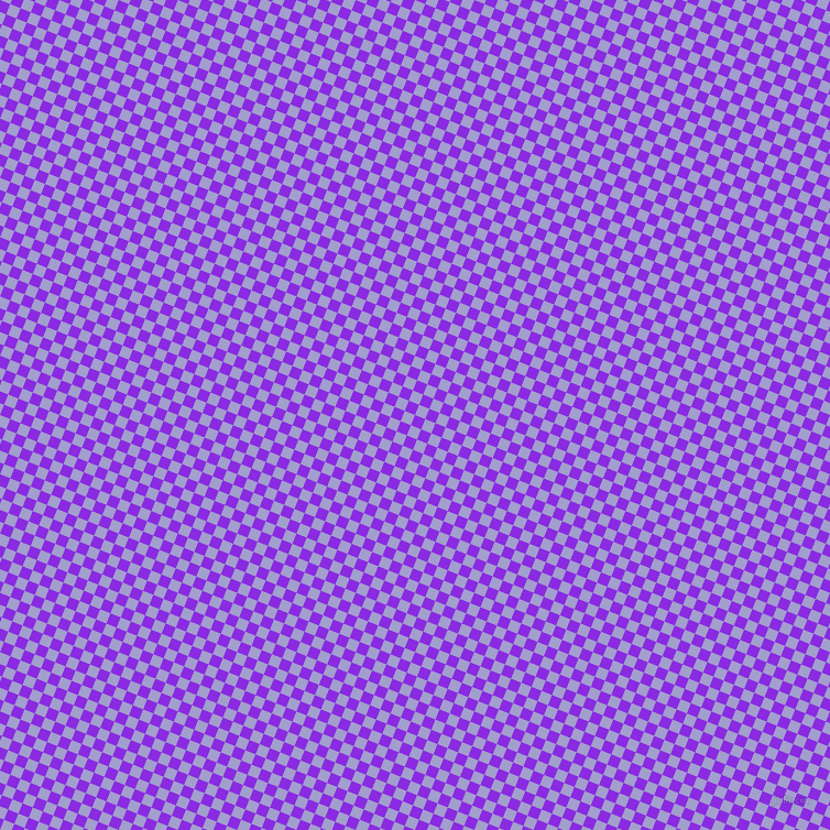 68/158 degree angle diagonal checkered chequered squares checker pattern checkers background, 10 pixel square size, , Blue Violet and Wistful checkers chequered checkered squares seamless tileable