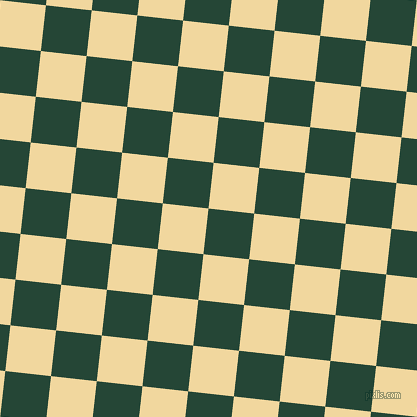 84/174 degree angle diagonal checkered chequered squares checker pattern checkers background, 46 pixel square size, Bottle Green and Splash checkers chequered checkered squares seamless tileable