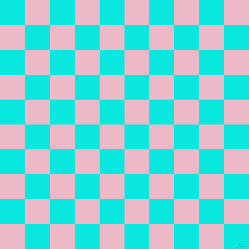 checkered chequered squares checkers background checker pattern, 83 pixel square size, Bright Turquoise and Chantilly checkers chequered checkered squares seamless tileable
